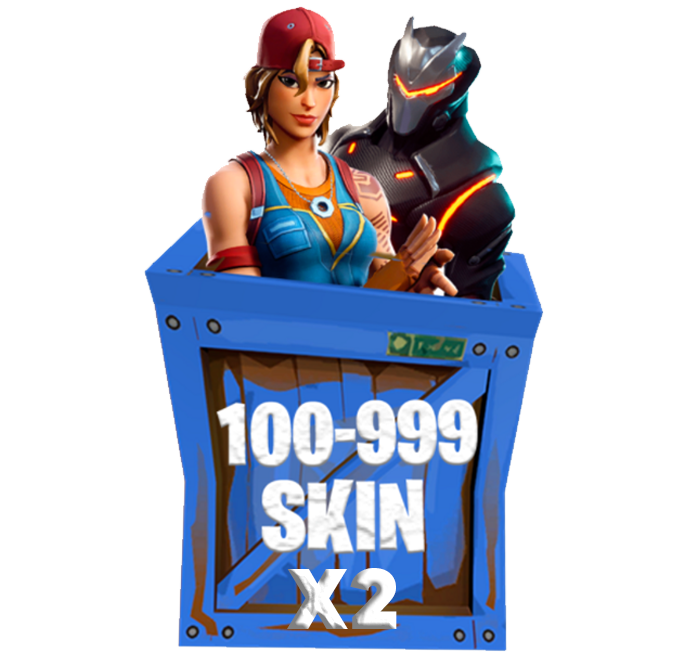 X2 ACCOUNT FORTNITE 100-999 SKIN (FULL ACCESS)